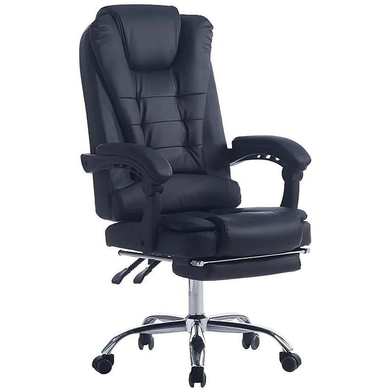 GENERICO - Silla de oficina reclinable gerente  - negro