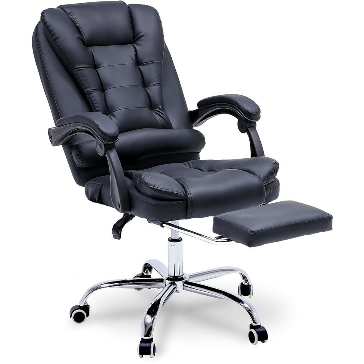 GENERICO - Silla de oficina reclinable gerente  - negro