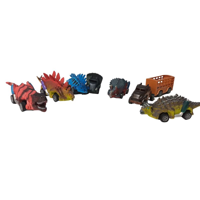 GENERICO - Juguetes Carros De Dinosaurios X 8 Jugueteria Para Niños