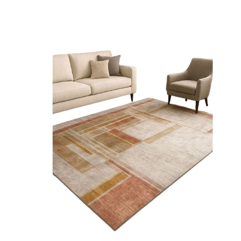AMERICO SHOP - Tapete Decorativo Moderno 150x200 cm Diseño Elegante Color Calido