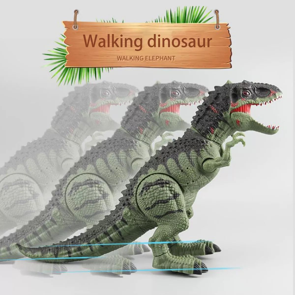 MARKET TOYS - Dinosaurio Infantil Dinosaur World Luz  Sonido  Movimiento