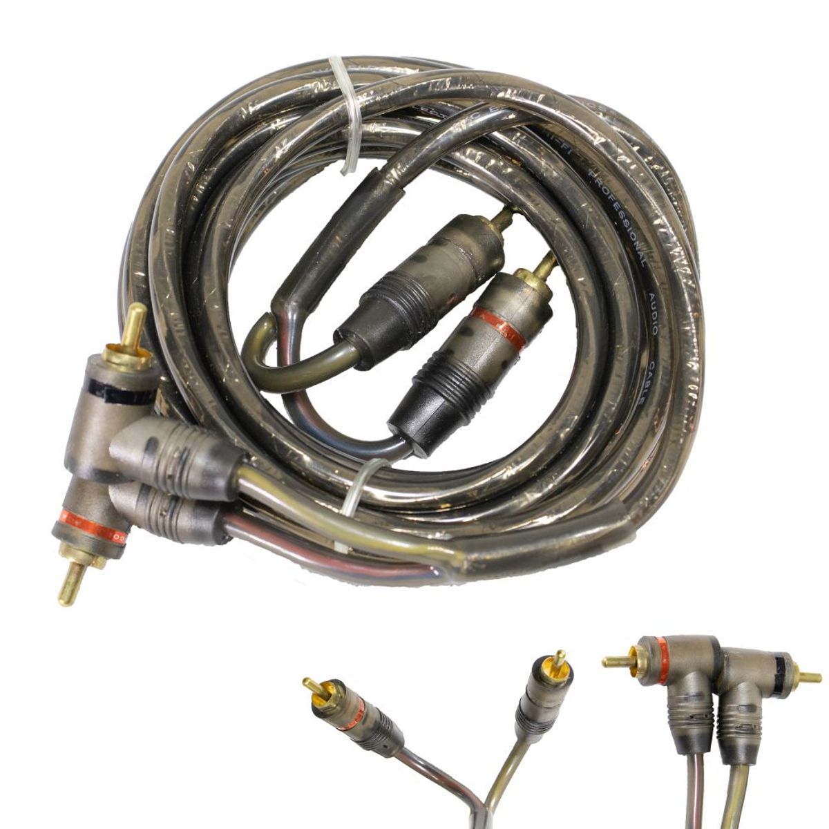AVC - Cable de Audio y Video AVC AV2463 2x2 RCA Plug-Plug en L 3Mts.