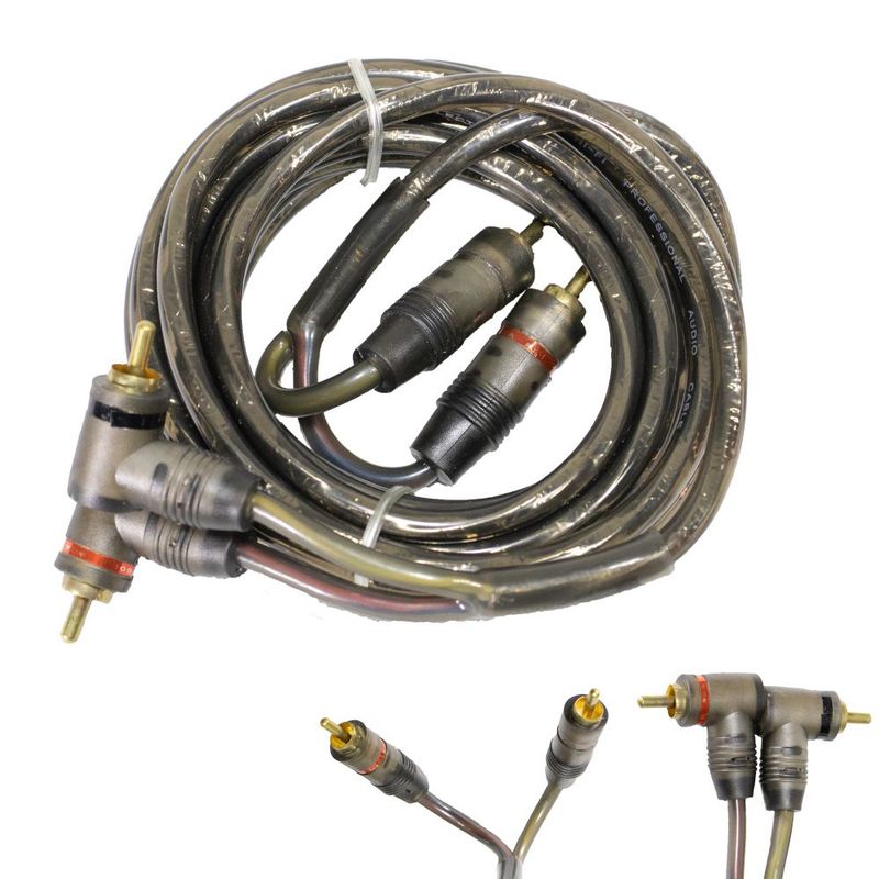 AVC - Cable de Audio y Video AVC AV2465 2x2 RCA Plug-Plug en L 6Mts.