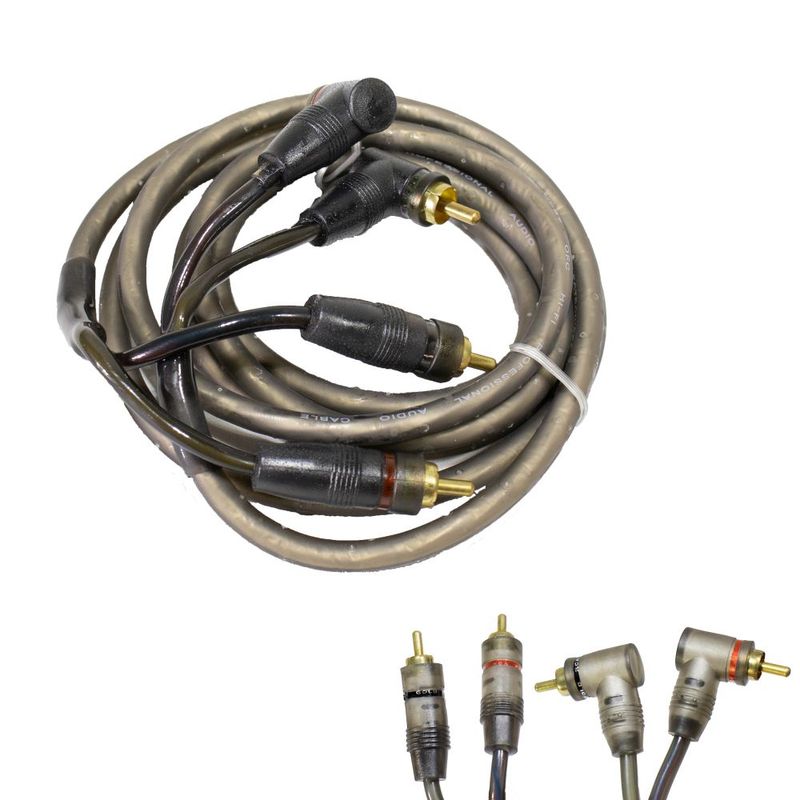 AVC - Cable de Audio y Video AVC AV2476 2x2 RCA Plug-Plug en L 18Mts.