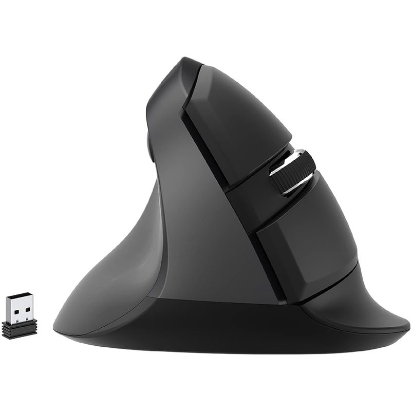 SUBE - Mouse Gamer Vertical  Inalambrico Delux M618MINI Recargable 6 Botones