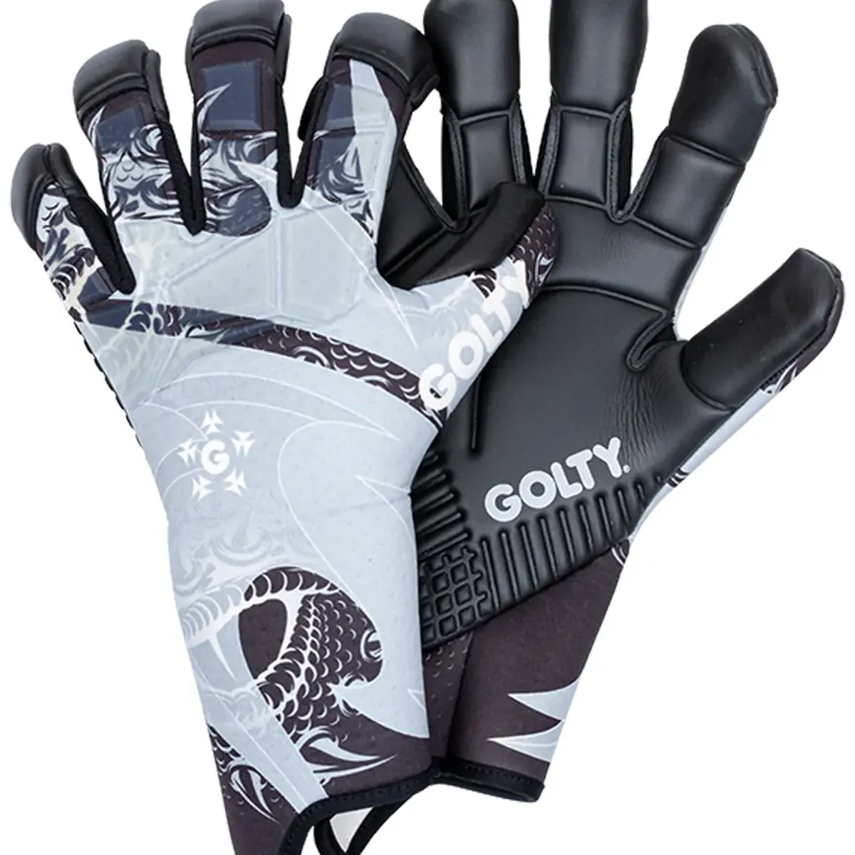 GOLTY - Guante De Futbol Golty Profesional Dragon Corte Hibrido