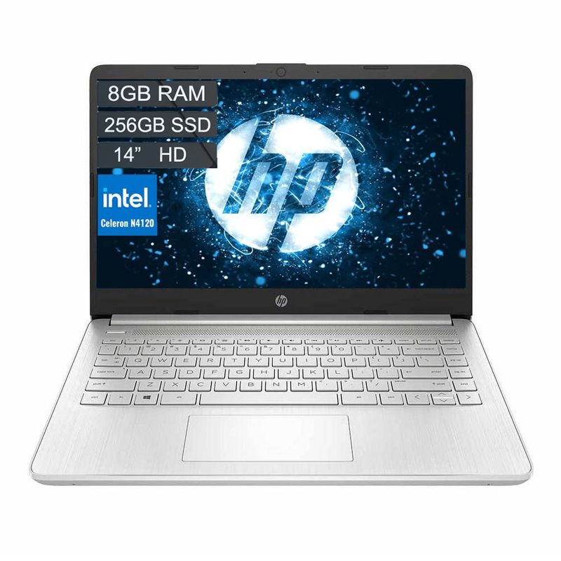 HP - Portátil Hp 14-dq0520la  Intel N4120 Quad Core 8gb 256gb 14