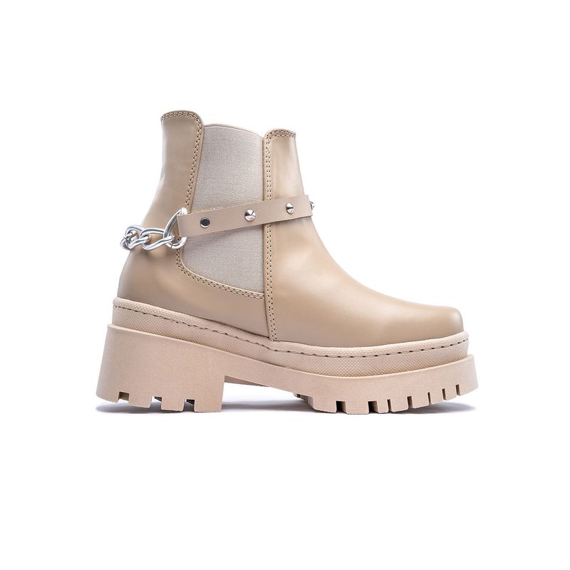 VERA Y BAHIA - Botines para Mujer con Cadena Removible Marca VERA Y BAHIA