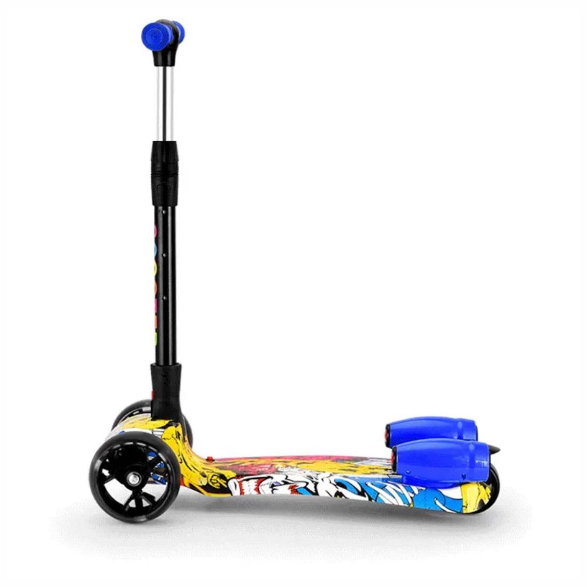 GENERICO - Patineta Scooter Con Humo Para Niños Bluetooth Graffity