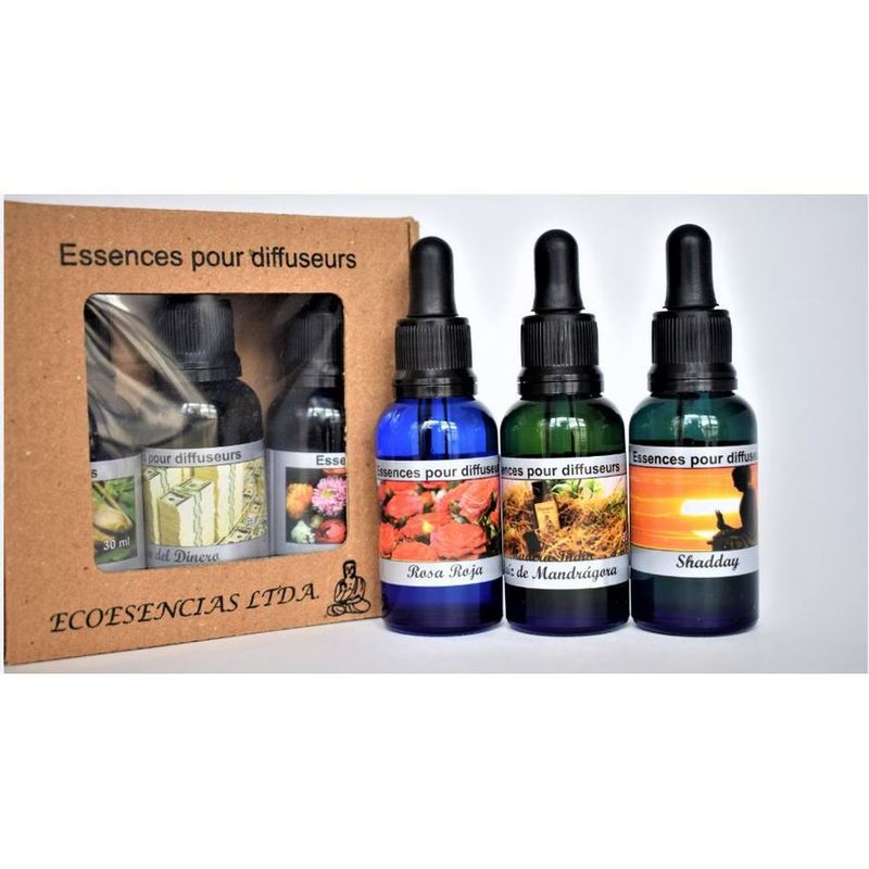 ECOESENCIAS - Esencias para Humidificador- kit x 3 und de 30 ML c/u.