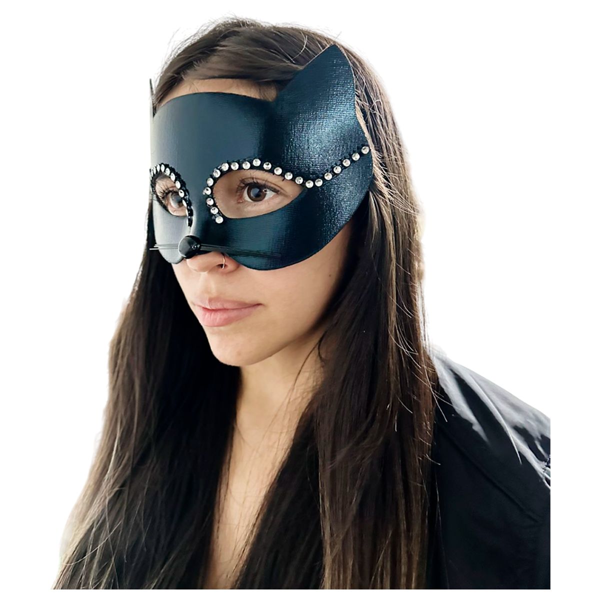 GENERICO - Mascara Antifaz Sexy Gata Gatubela Batman Mujer Disfraz