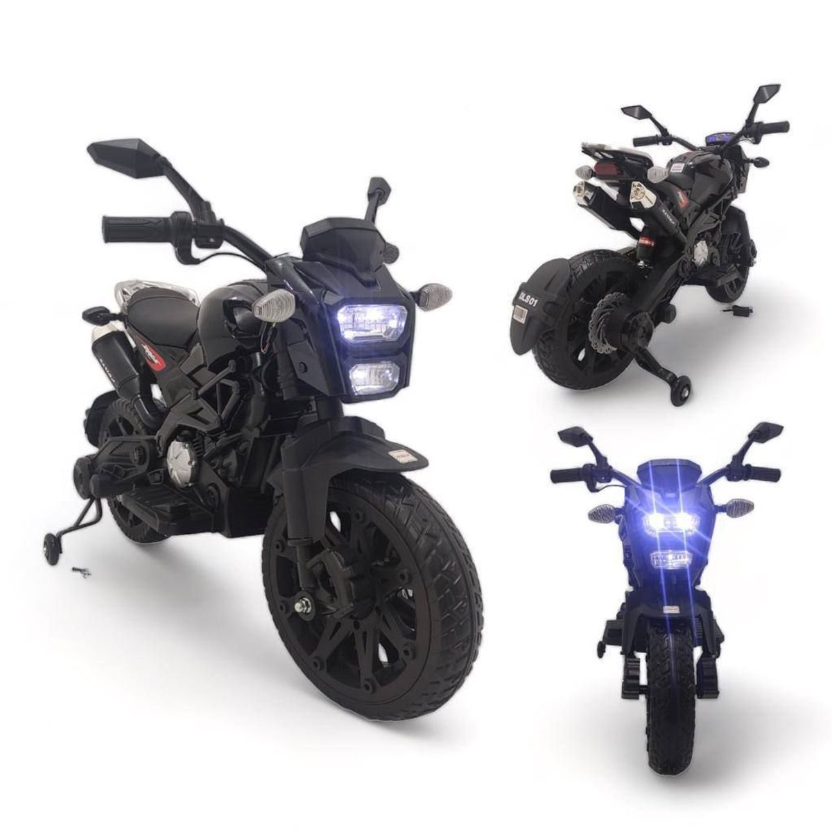 BEBESUNITA - REF 14 Moto Eléctrica Para Niño Niña Ducaty 4x4 Ll/Goma