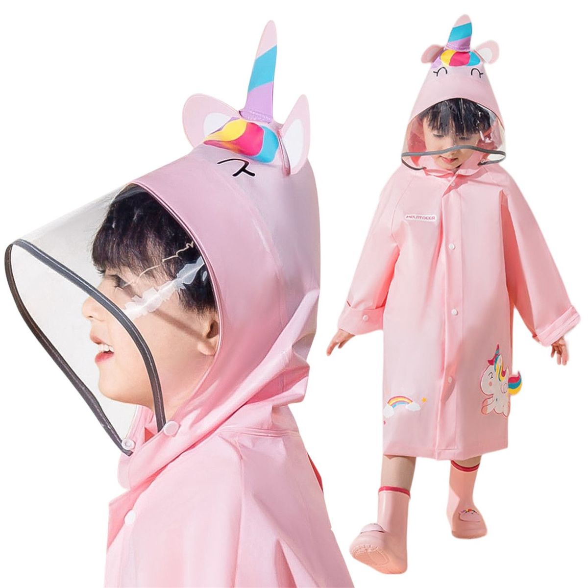 MULTIPLACE COLOMBIA - Capa impermeable para lluvia para niños importada fina de alta calidad-