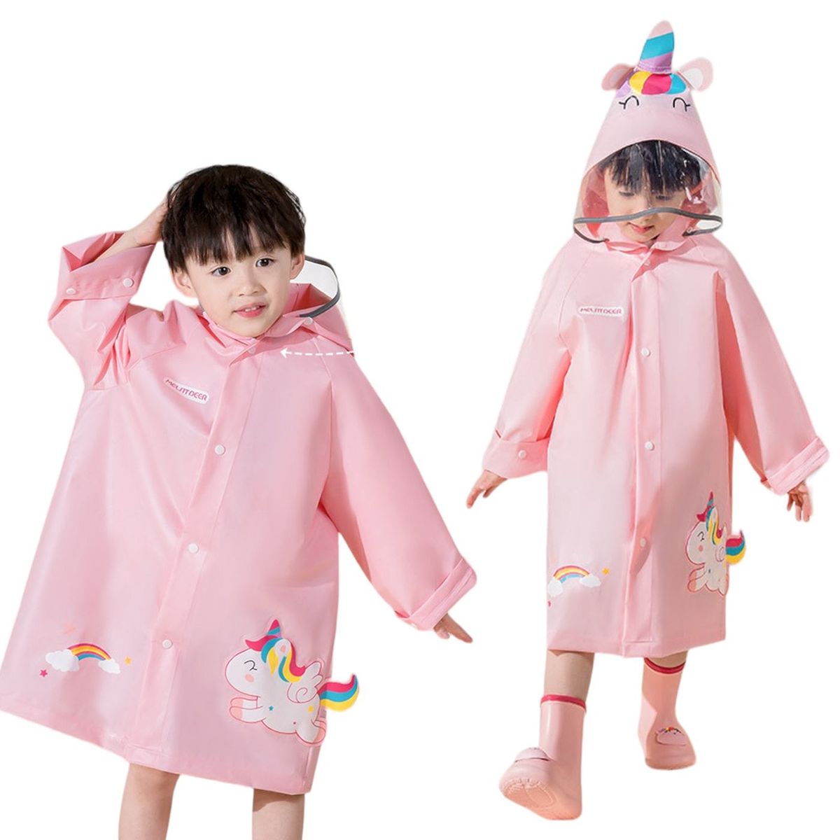 MULTIPLACE COLOMBIA - Capa impermeable para lluvia para niños importada fina de alta calidad-
