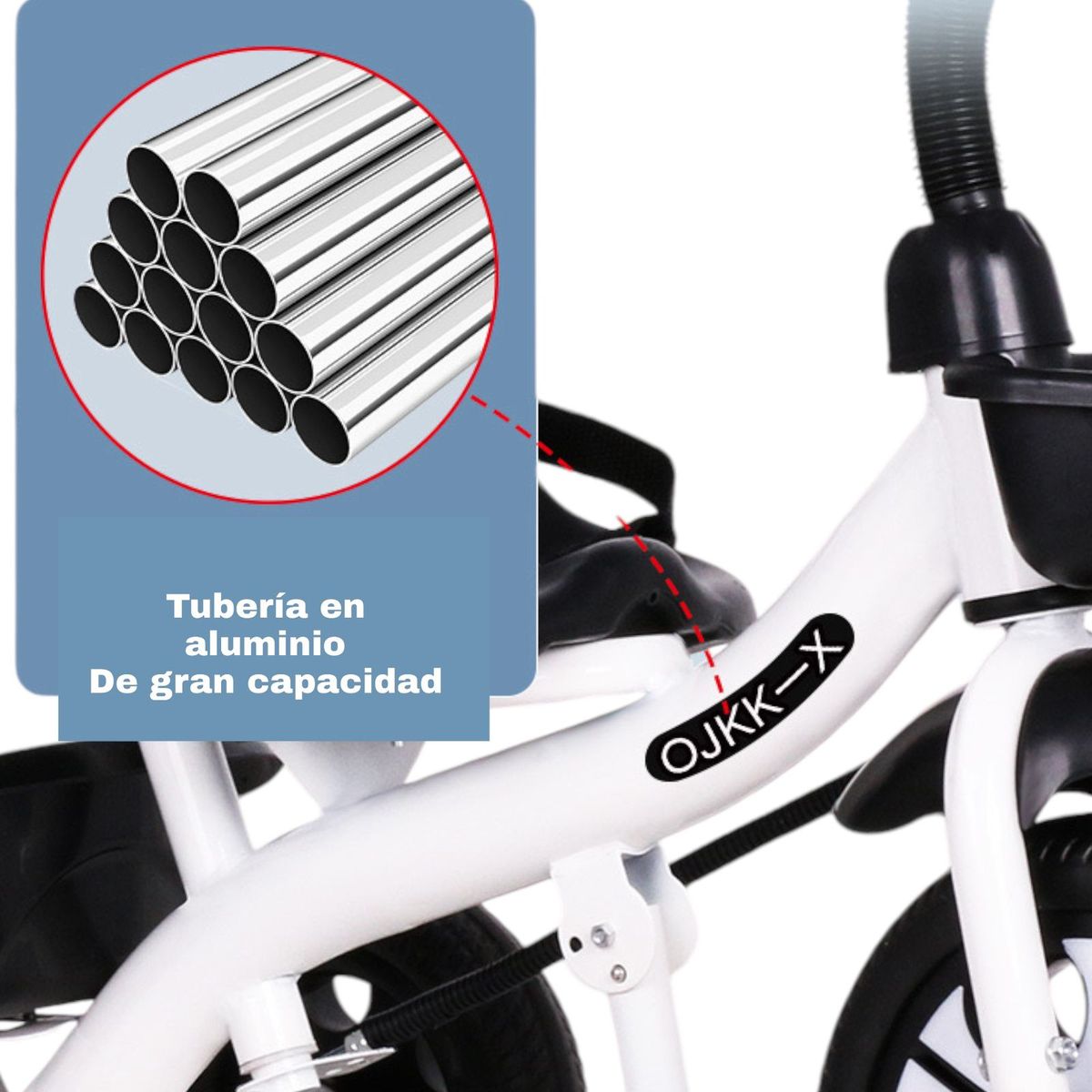 MULTIPLACE COLOMBIA - Triciclo paseador para niños importado en aluminio 2 en 1