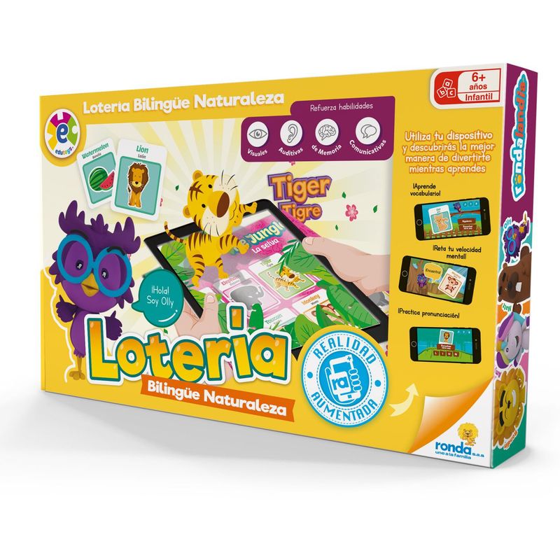 RONDA - Juego Dibujo Rotacion Didactico Lot Bilingüe Naturaleza