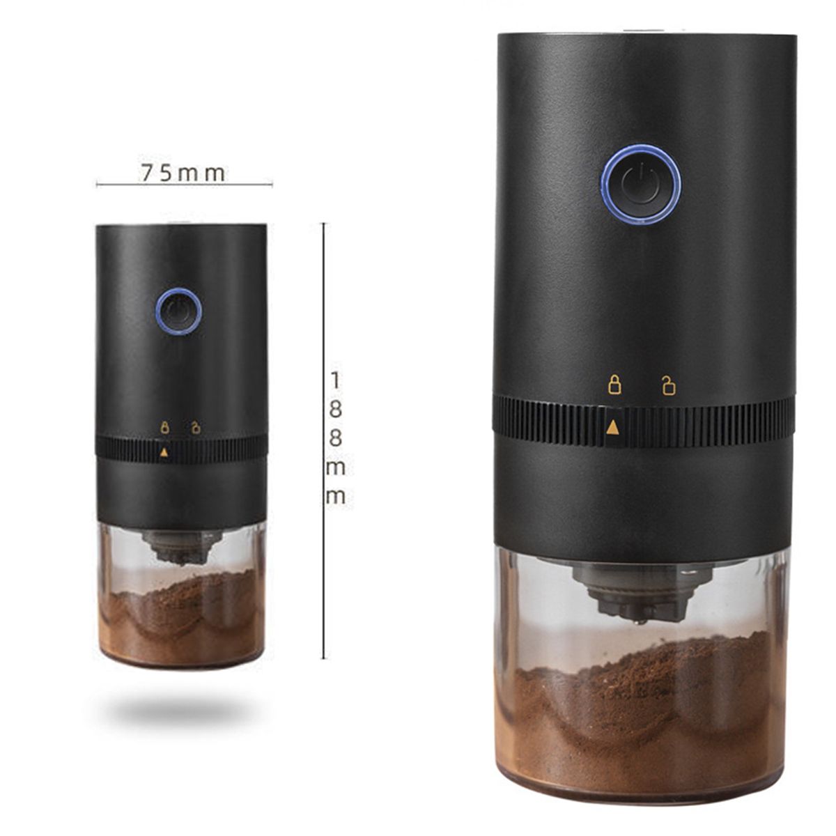 ROCKET COFFEE - Molino De Café electrico Portatil recargable importado.-