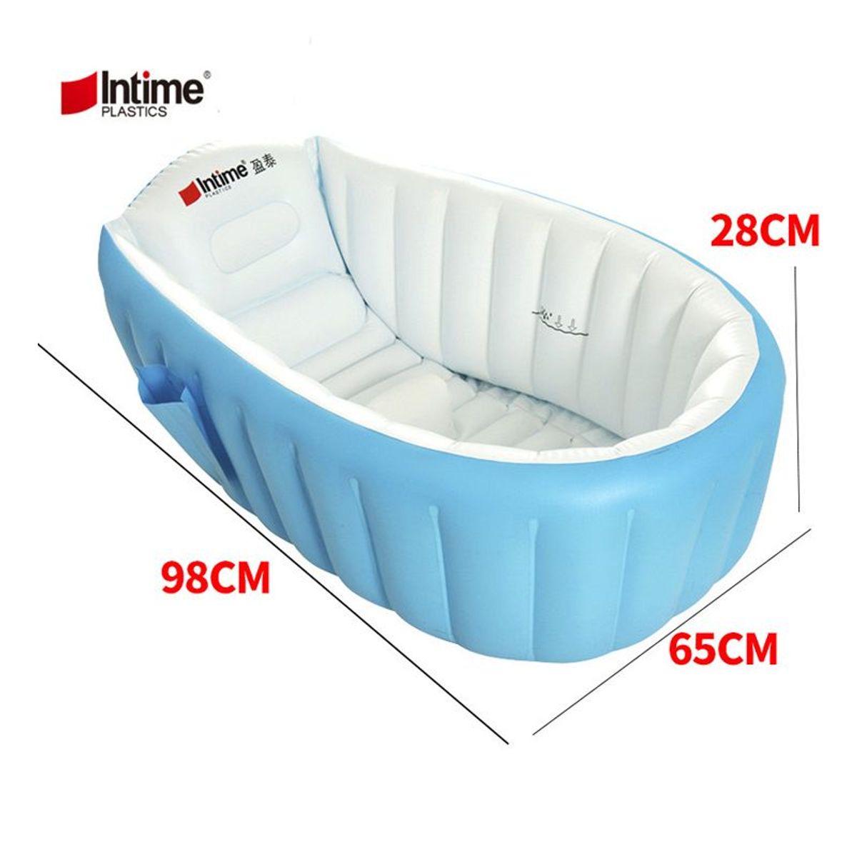 MULTIPLACE COLOMBIA - Tina portatil Inflable Para Bebes Piscina Bañera color azul-