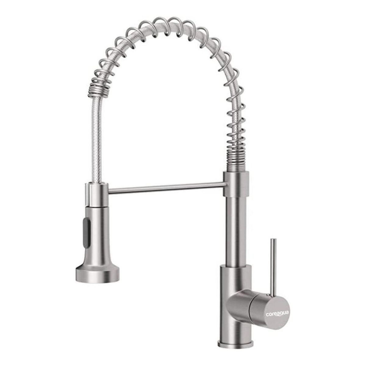 COREAQUA - Llave Monomando Lavaplatos Flex Griferia Cocina Coreaqua - Plateado