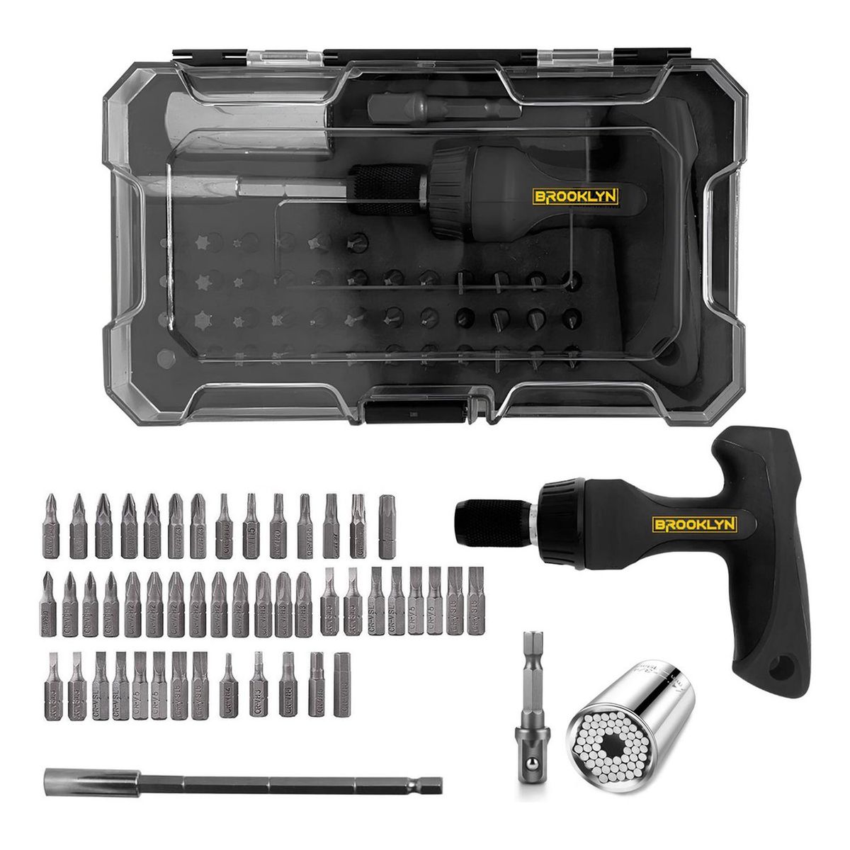 BROOKLYN - Juego De Copas Profesional Universal Brooklyn 45 Piezas