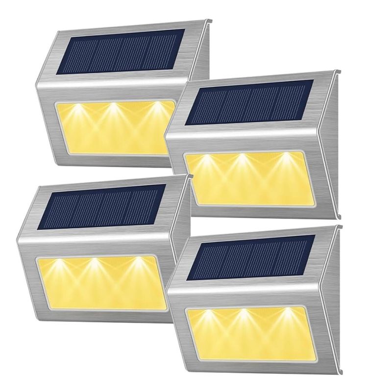MAXWELL - Foco Reflector Solar Maxwell Led Exterior Escaleras Set 4-