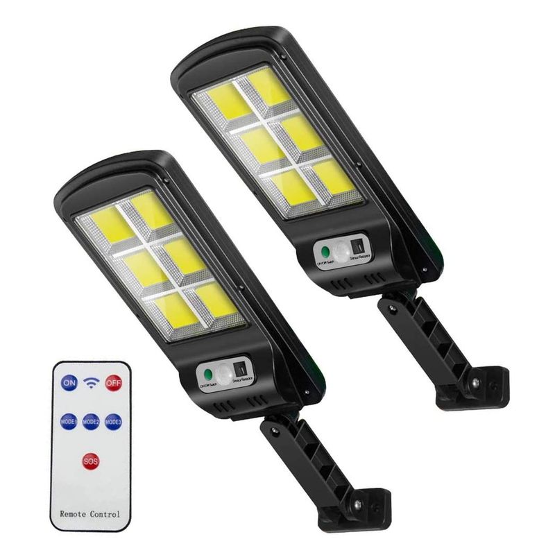 MAXWELL - Foco Solar Maxwell Led Exterior Sensor Movimiento Set De 2 - Blanco-