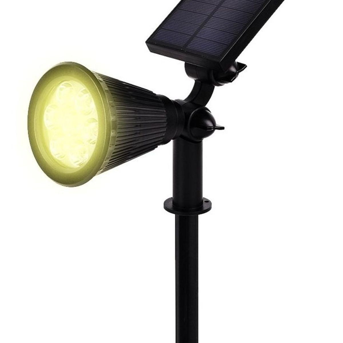 MAXWELL - Lampara Reflector Solar Led Exterior Maxwell Jardin Estaca - Amarillo-
