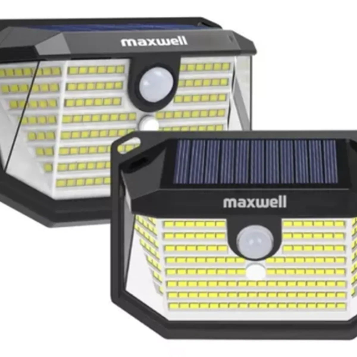 MAXWELL - Foco Solar Maxwell 178 Led Exterior Pared Set X 2 Con Sensor