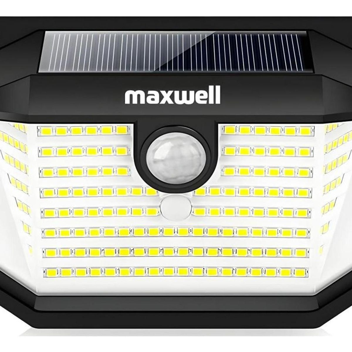 MAXWELL - Lampara Solar Led Exterior Pared Maxwell Sensor Movimiento - Amarillo-