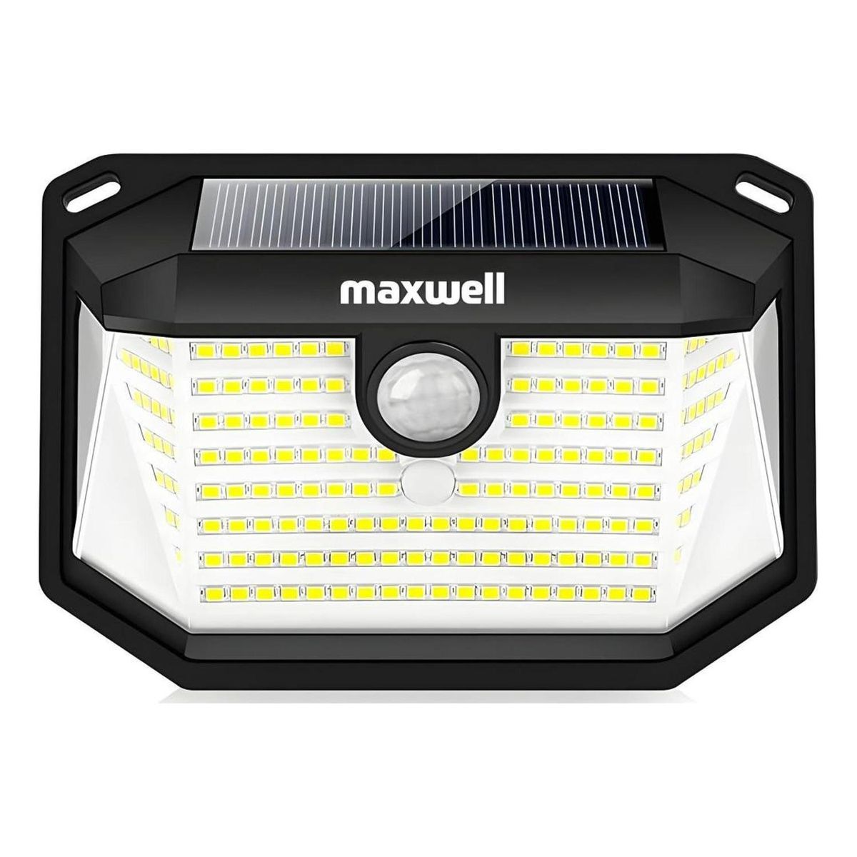 MAXWELL - Lampara Solar Led Exterior Pared Maxwell Sensor Movimiento - Amarillo-