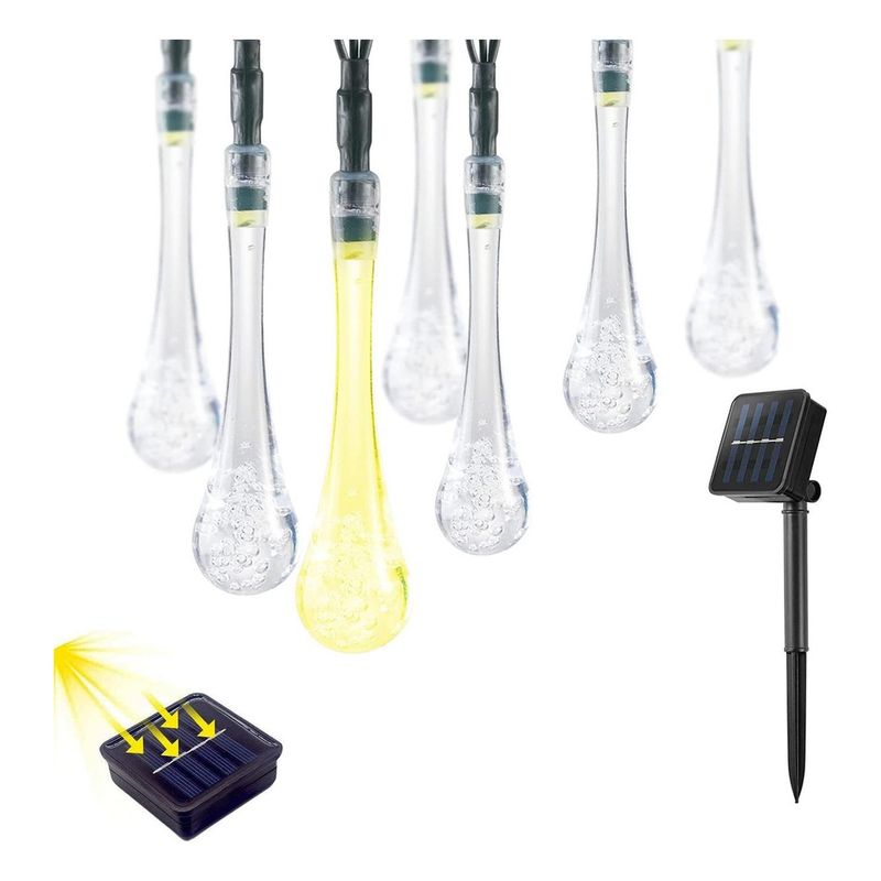 MAXWELL - Guirnalda Solar Hada Gotas Maxwell 7m 30 Luces Led Navidad-