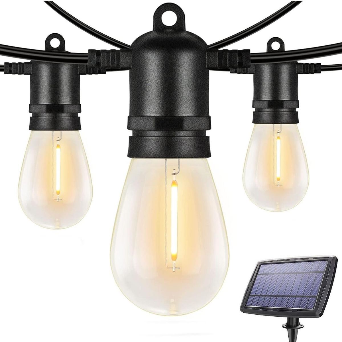 MAXWELL - Guirnalda Luces Solar 7,5mt Exterior Maxwell + 10 Ampolletas