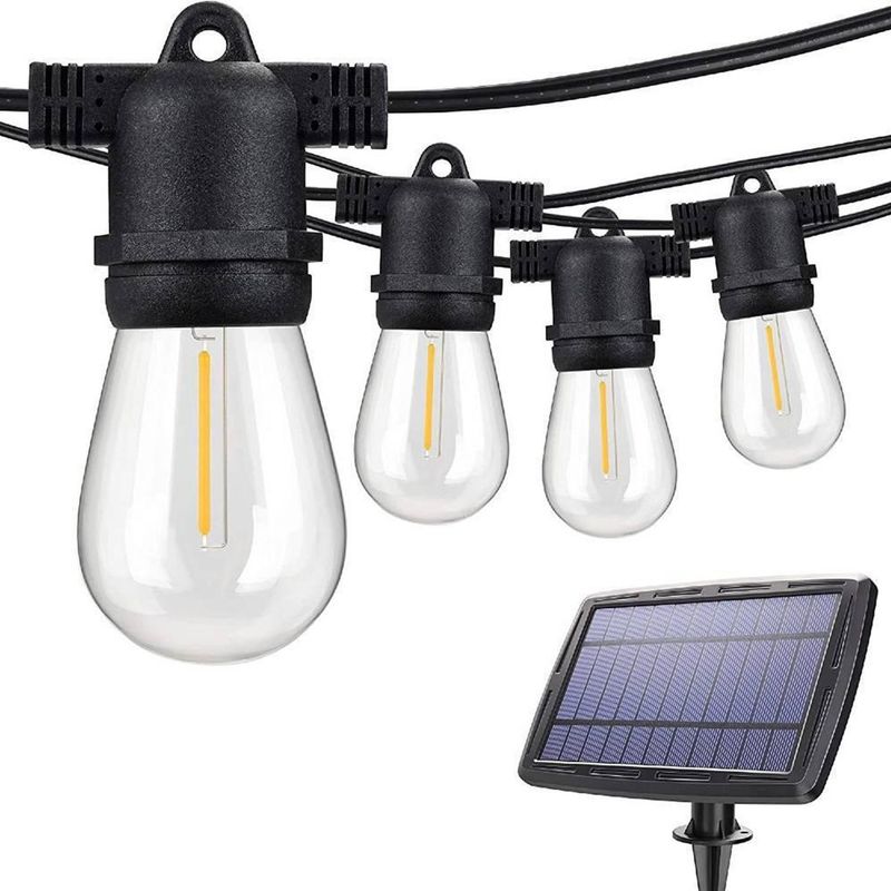 MAXWELL - Guirnalda Luces Solar 7,5mt Exterior Maxwell + 10 Ampolletas
