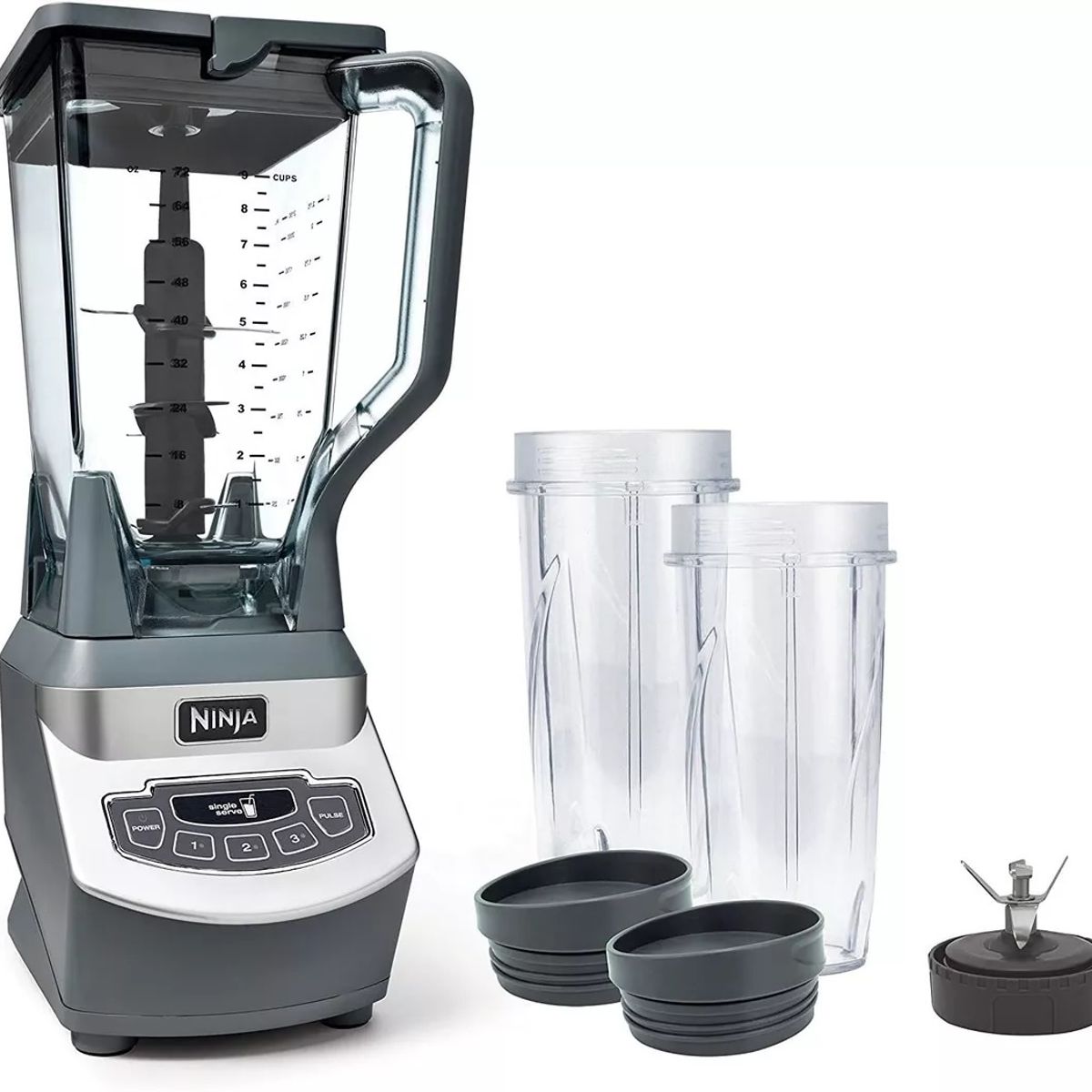 NINJA - Licuadora Profesional Ninja con 2 Vasos 1100 Watts