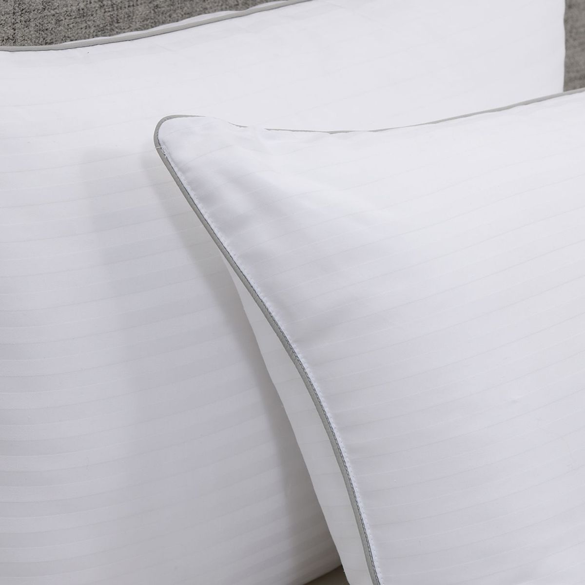 BASEMENT HOME - Almohada Set X2 de Microfibra, Firmeza Suave 50 X 65 cm Basement Home Elite Standard