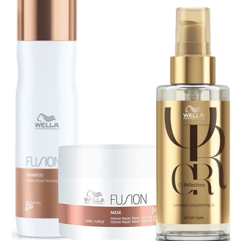 WELLA - Kit Wella Fusion Shampoo  Mascarilla  Oleo