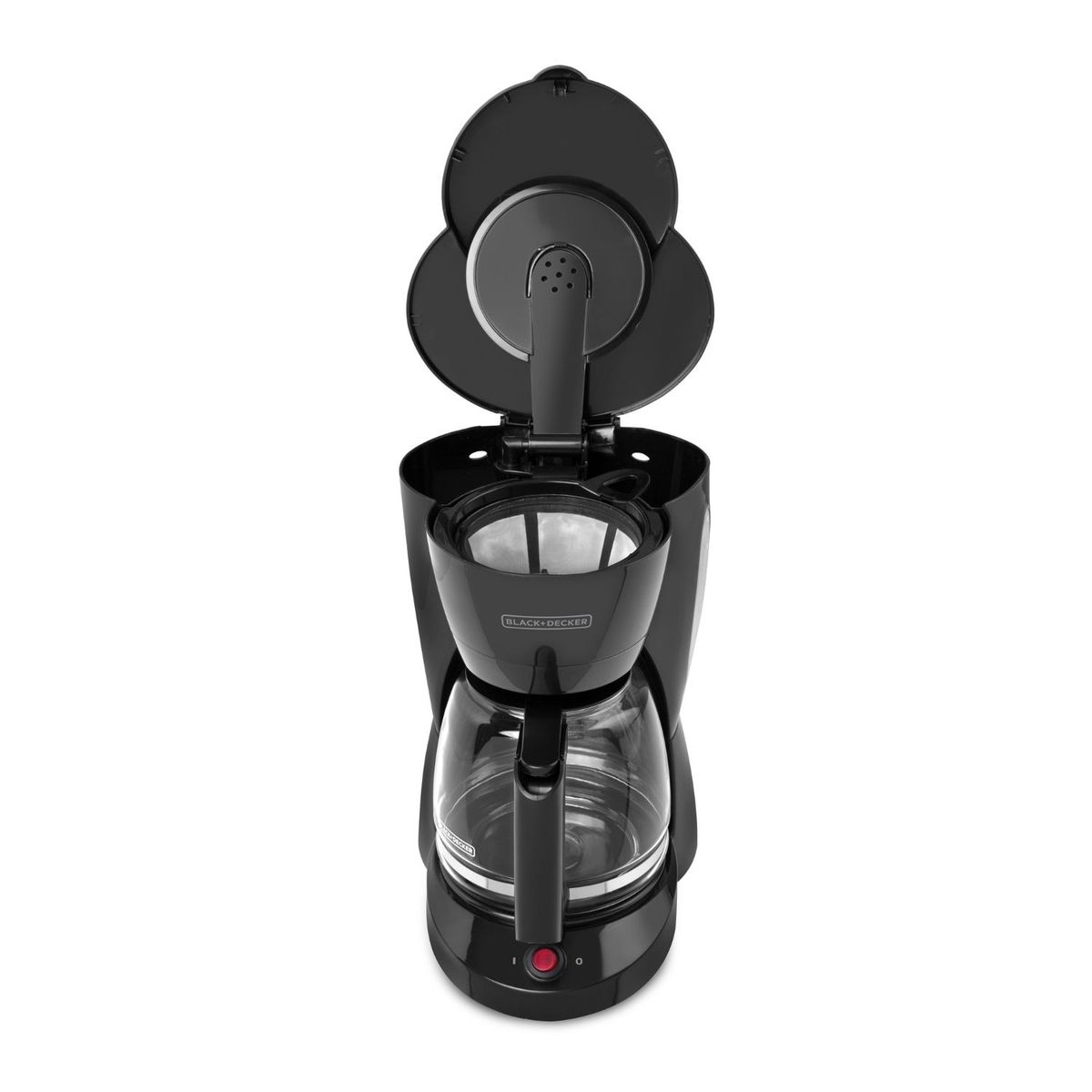 BLACK+DECKER - Cafetera BLACK+DECKER con Jarra de Vidrio para 12 Tazas y Filtro Permanente, CM0941B
