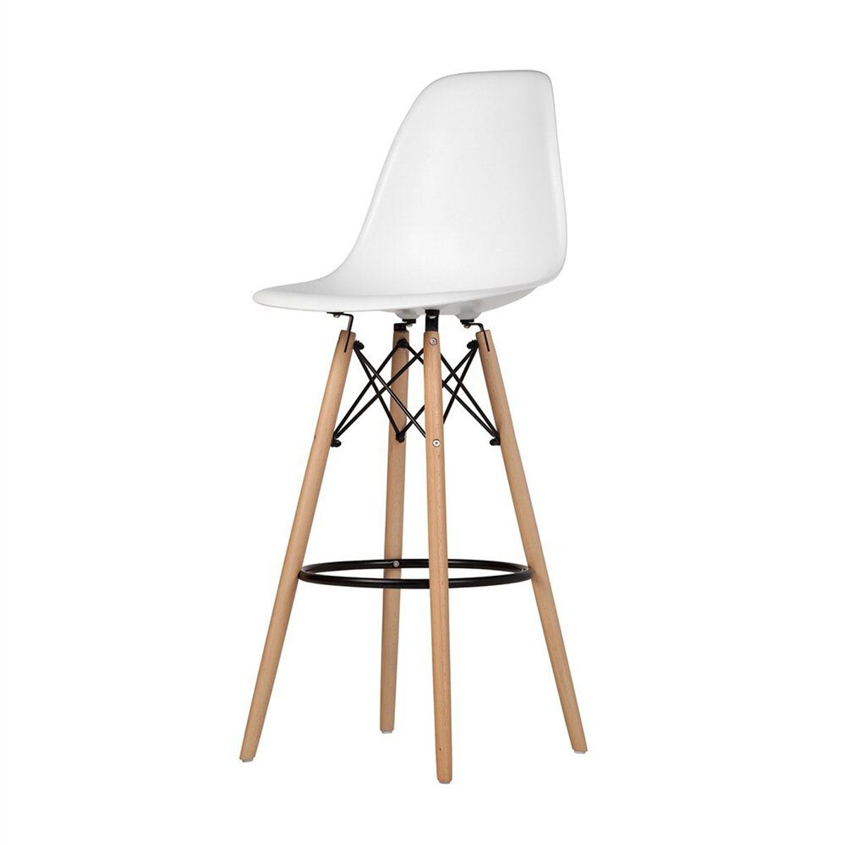 EKONOMODO - Silla De Bar Eames Blanco  Set X 2