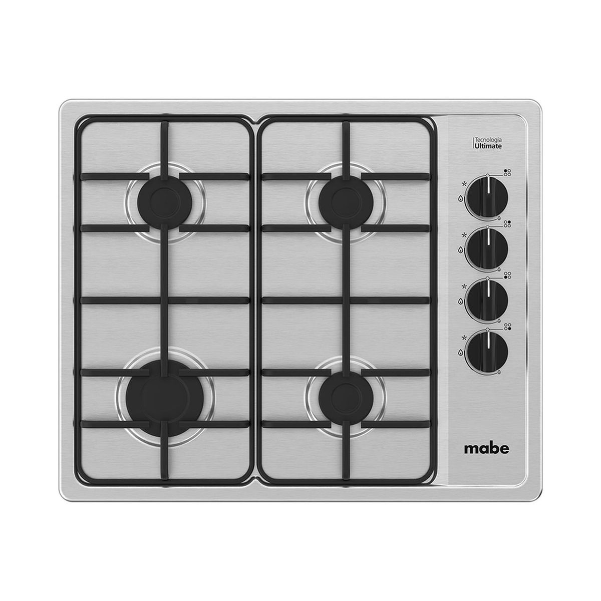 MABE - Cubierta de Empotrar a Gas 60 cm Inoxidable Mabe PM6054NS0
