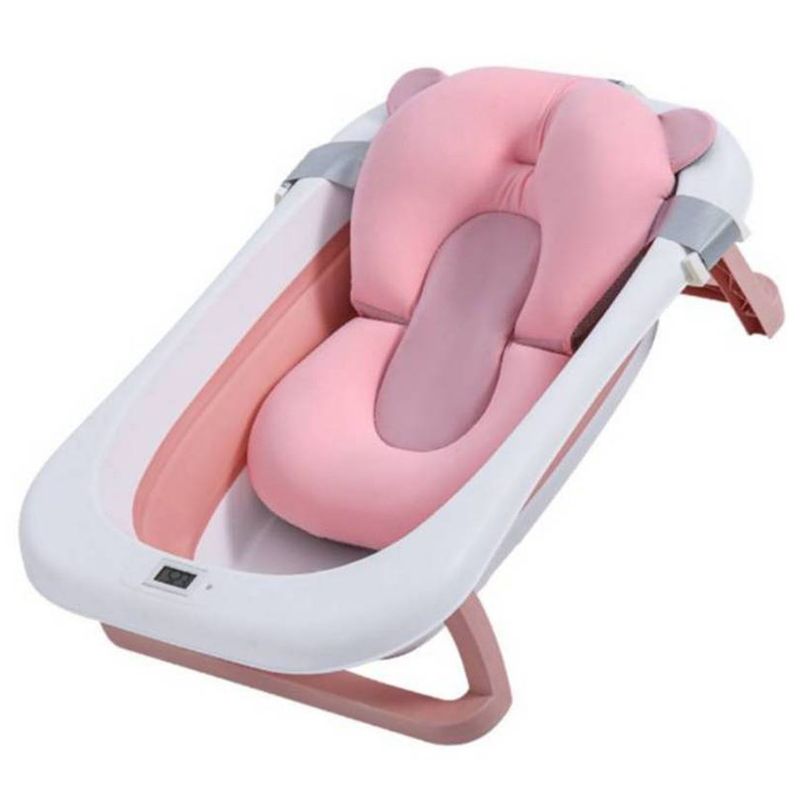 GENERICO - Bañera Tina Para Bebe Plegable Cojín Sensor Temperatura