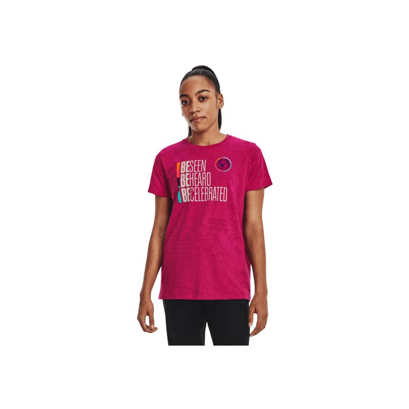 UNDER ARMOUR - Camiseta Mujer Under Armour BHM SS Rosado UNDER ARMOUR.