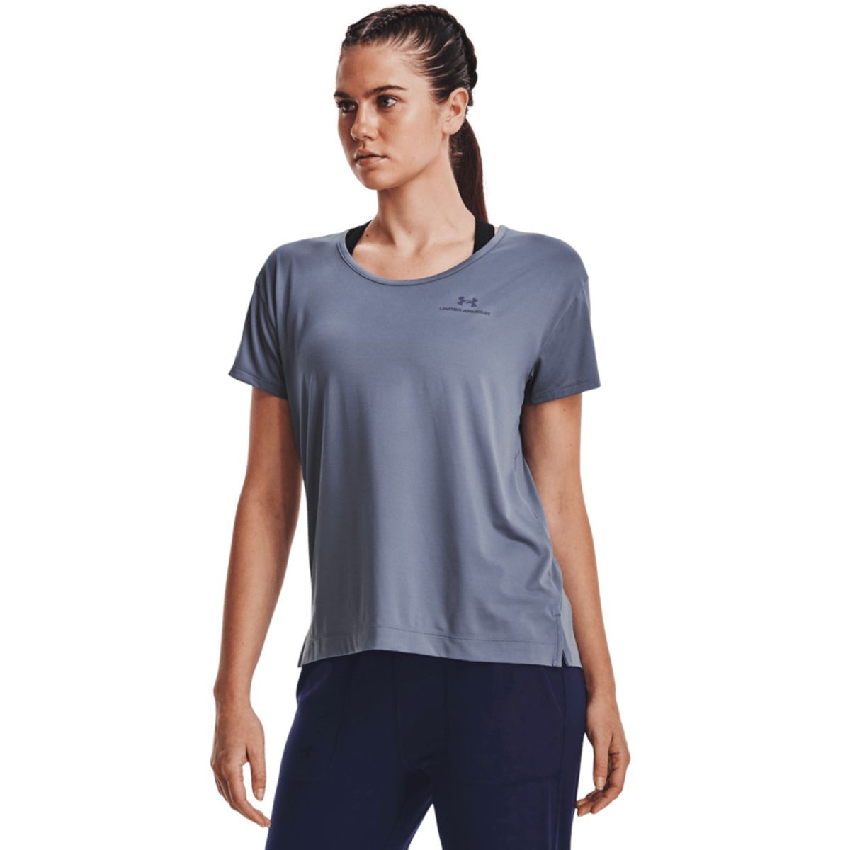 UNDER ARMOUR - Camiseta Mujer Under Armour RUSH ENERGY CORE SS Purpura UNDER ARMOUR.