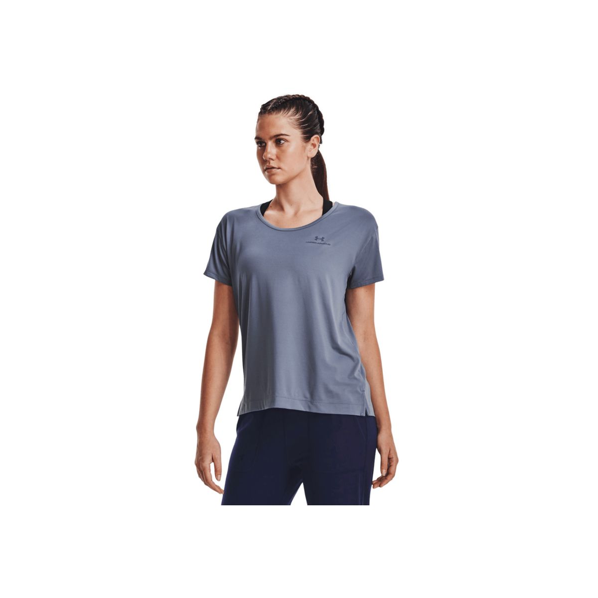 UNDER ARMOUR - Camiseta Mujer Under Armour RUSH ENERGY CORE SS Purpura UNDER ARMOUR.