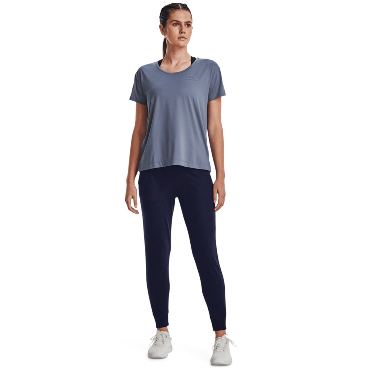 UNDER ARMOUR - Camiseta Mujer Under Armour RUSH ENERGY CORE SS Purpura UNDER ARMOUR.