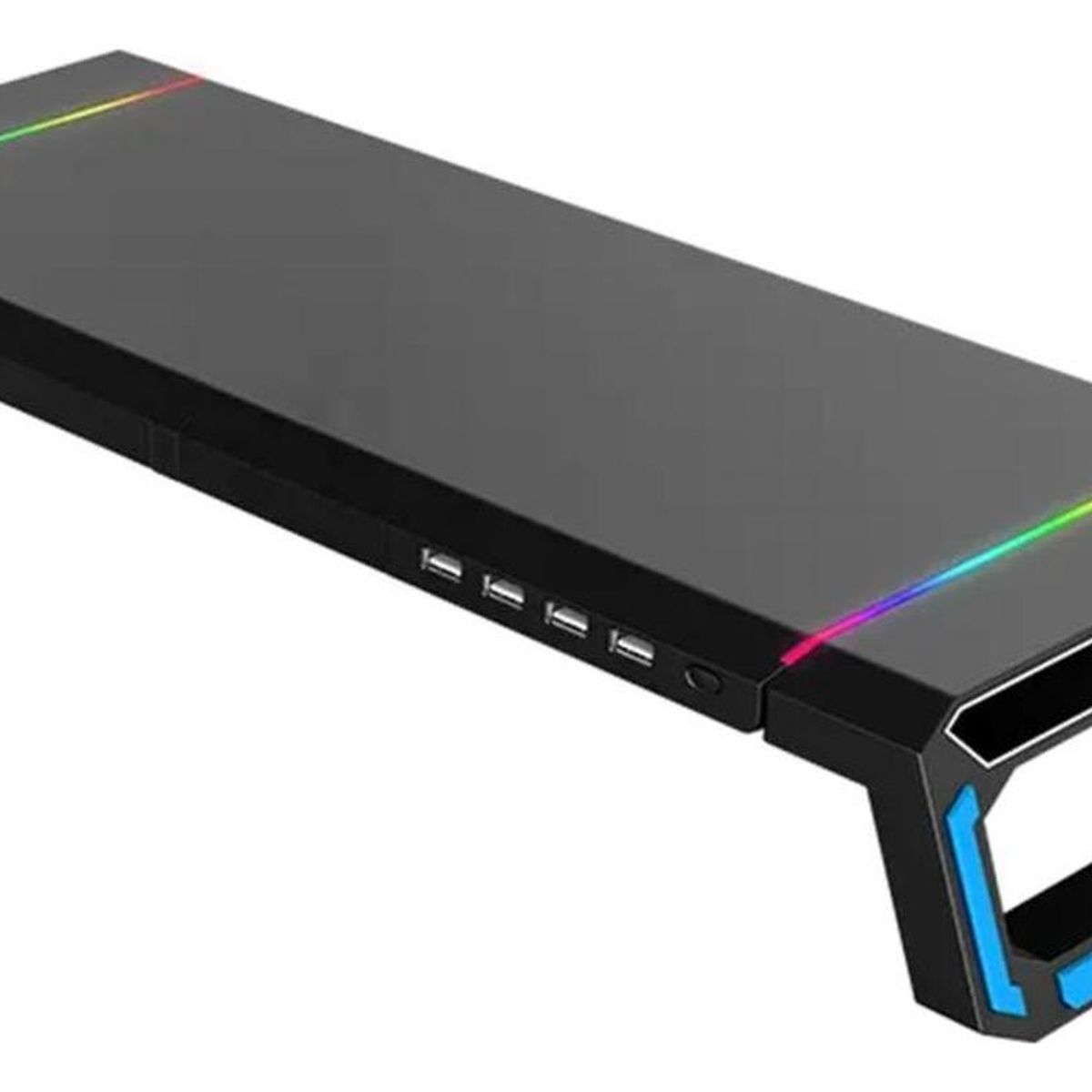 LINKON - Soporte Monitor Rgb Organizador Escritorio Linkon Puerto Usb