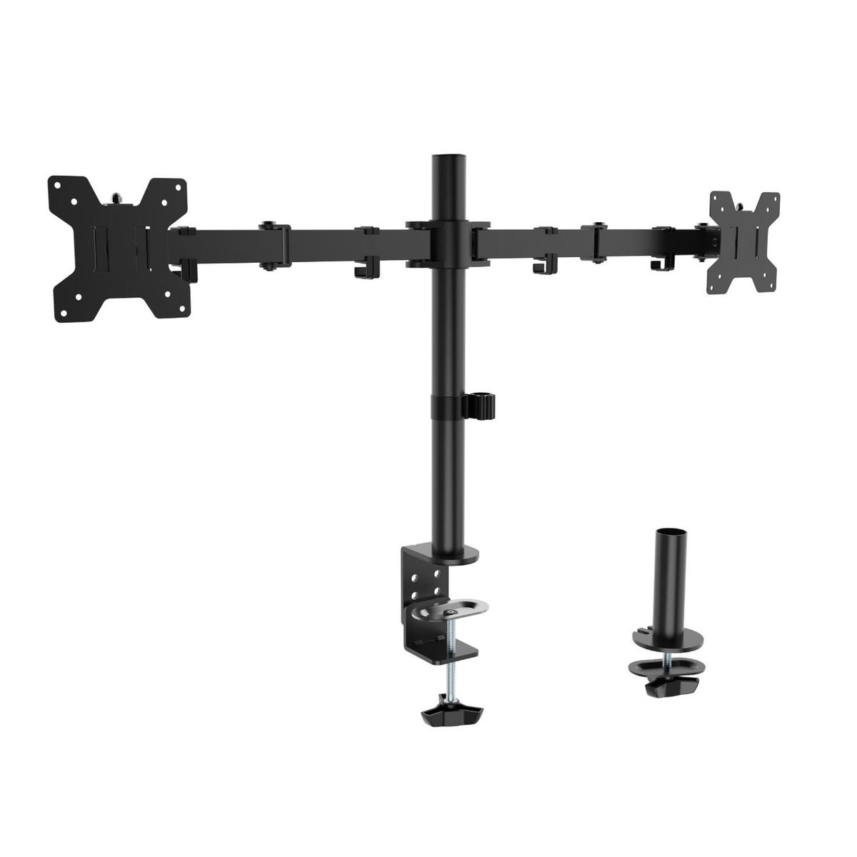 LINKON - Brazo Soporte Doble Para 2 Monitores Linkon Base Escritorio-