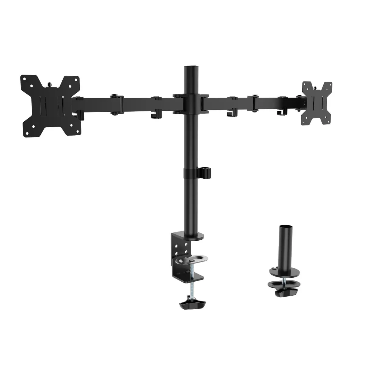 LINKON - Brazo Soporte Doble Para 2 Monitores Linkon Base Escritorio-