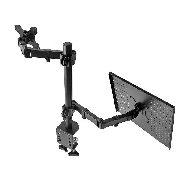 LINKON - Soporte Brazo Doble Para Monitor Notebook Linkon Escritorio-