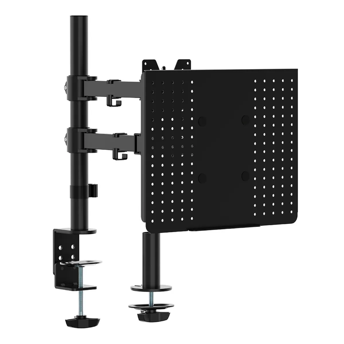 LINKON - Soporte Brazo Doble Para Monitor Notebook Linkon Escritorio