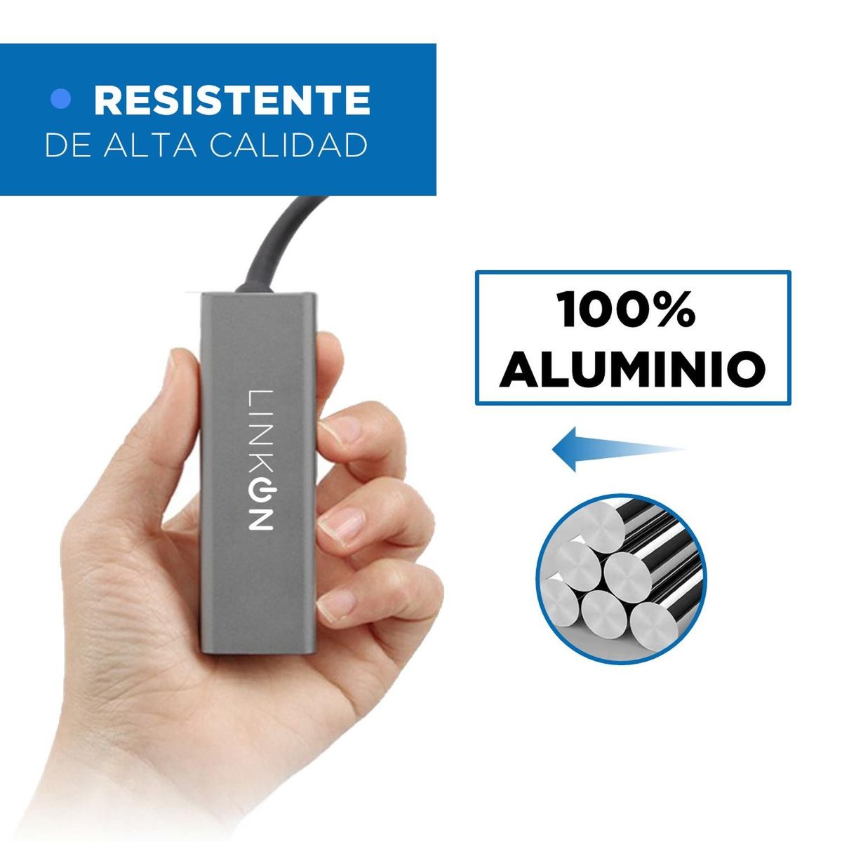 LINKON - Adaptador Usb A Rj45 Cable Red Linkon Ethernet 10/100/1000-